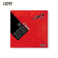 Ubrousky 33x33 cm 2-vrstvé červené/50 ks