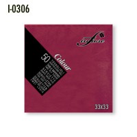 Ubrousky 33x33 cm 2-vrstvé bordó/50 ks